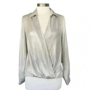 Yoana Barashci silver blouse Size M